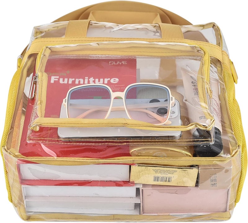 Busiuw Clear Bag for Stadium Events 12x12x6, Clear Bag Clear Tote Bag with Reinforced Straps for Sporting Events Travel - Image 3